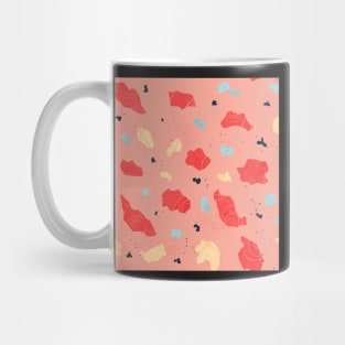 Soft Blobs Bright Terrazzo Abstract Shapes Mug